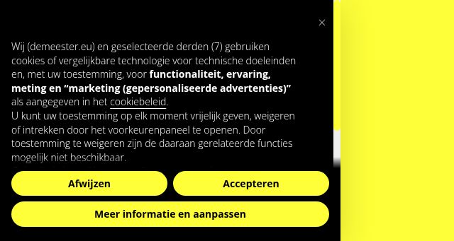Screenshot of demeester.eu
