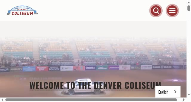 Screenshot of denvercoliseum.com