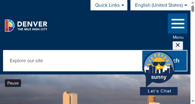 Screenshot of denvergov.org