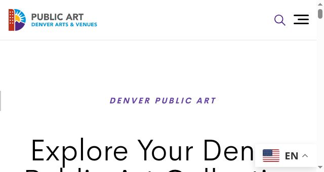 Screenshot of denverpublicart.org