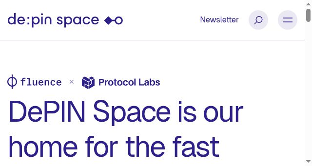 Screenshot of depinspace.co