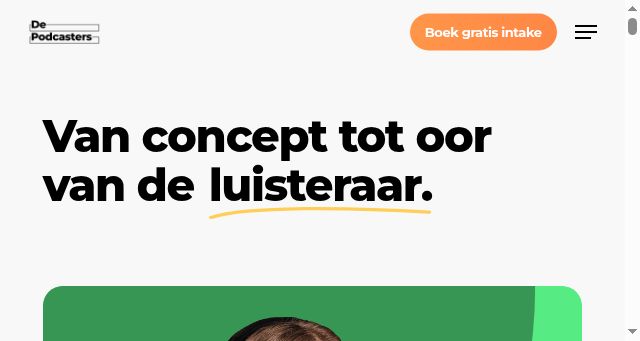 Screenshot of depodcasters.nl