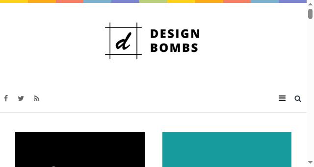 Screenshot of designbombs.com