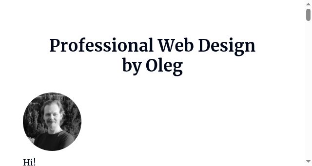 Screenshot of designbyoleg.com