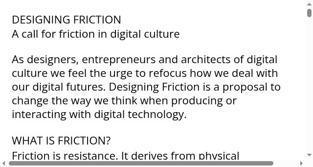 Screenshot of designingfriction.com