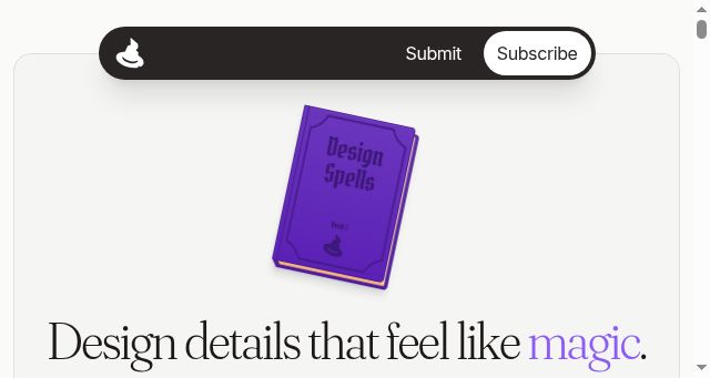 Screenshot of designspells.com