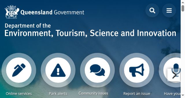 Screenshot of detsi.qld.gov.au