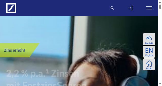 Screenshot of deutsche-bank.de