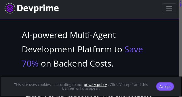 Screenshot of devprime.io
