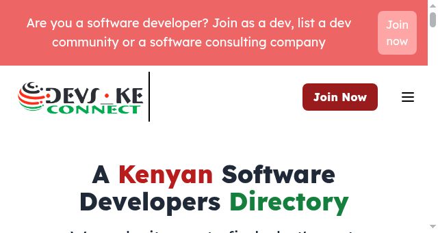 Screenshot of devsconnect.africa