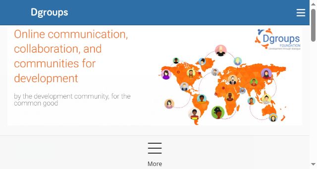Screenshot of dgroups.io