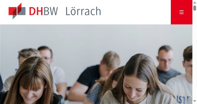 Screenshot of dhbw-loerrach.de