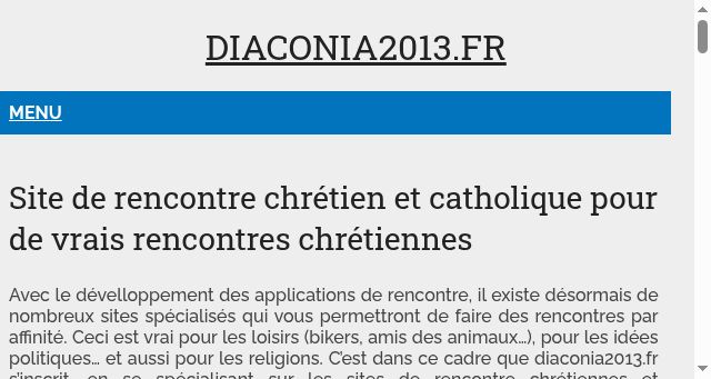 Screenshot of diaconia2013.fr