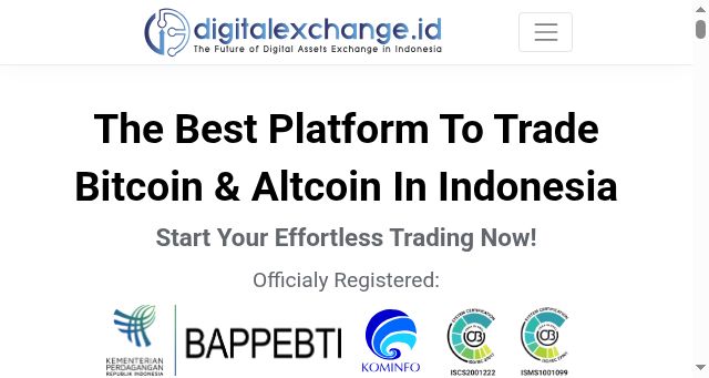 Screenshot of digitalexchange.id