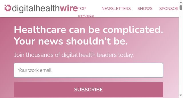 Screenshot of digitalhealthwire.com