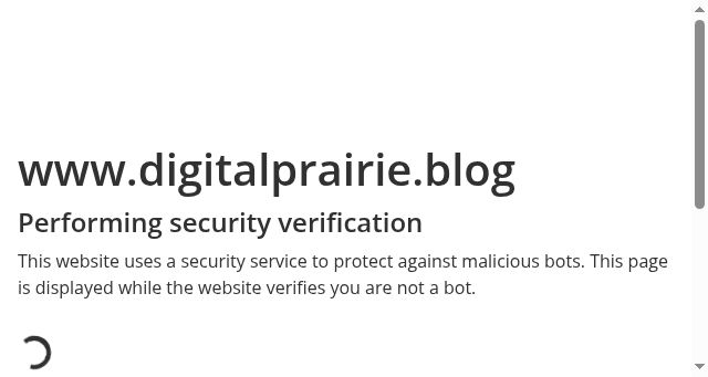 Screenshot of digitalprairie.blog