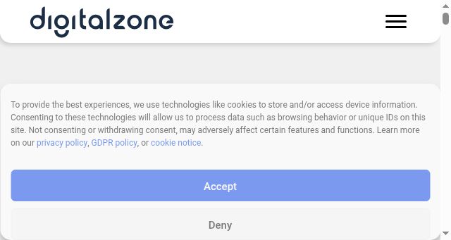 Screenshot of digitalzone.com