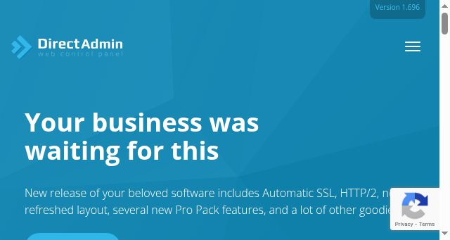 Screenshot of directadmin.com