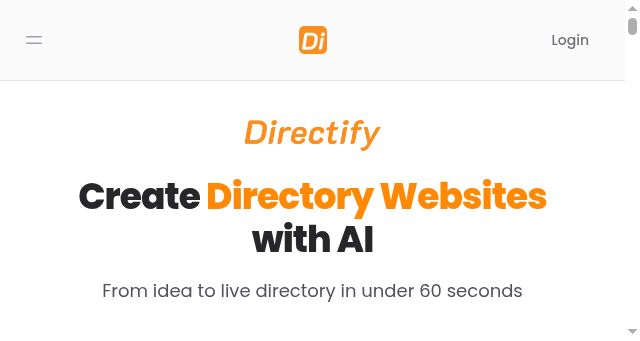 Screenshot of directify.app