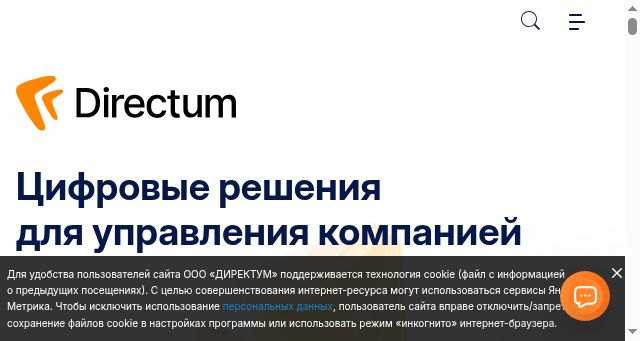 Screenshot of directum.ru