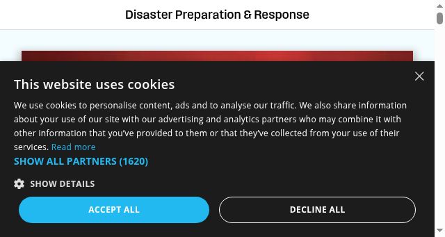 Screenshot of disasterresponseguide.com