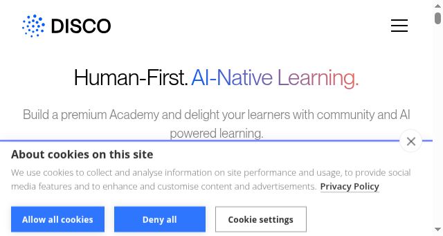 Screenshot of disco.co
