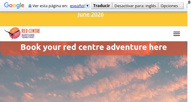 Screenshot of discovercentralaustralia.com
