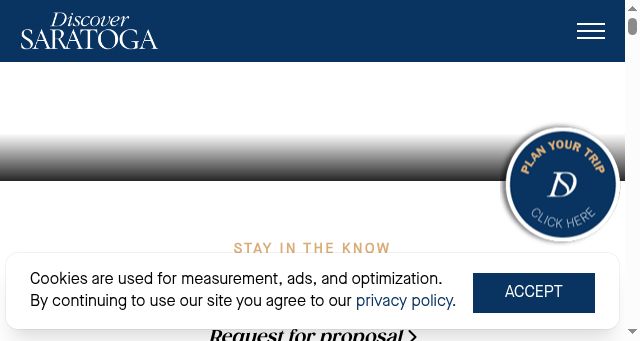 Screenshot of discoversaratoga.org