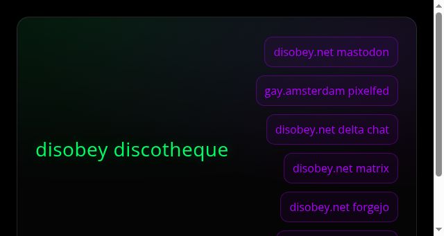 Screenshot of disobey.net