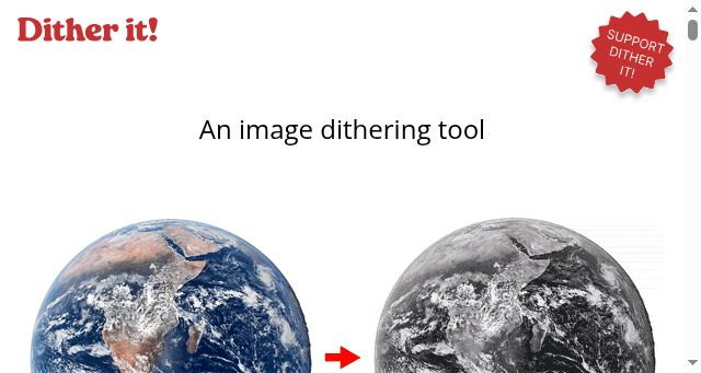 Screenshot of ditherit.com
