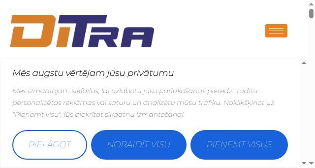 Screenshot of ditra.lv