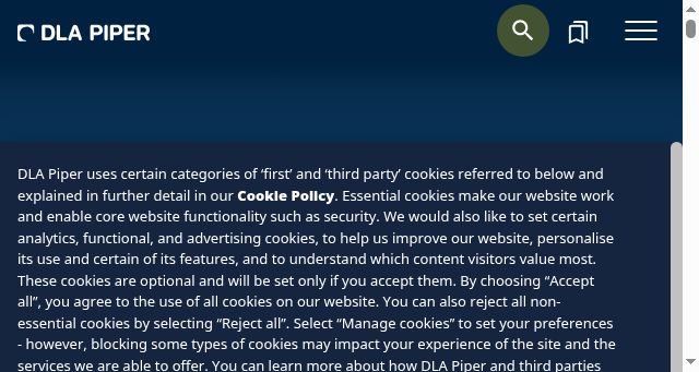 Screenshot of dlapiper.com