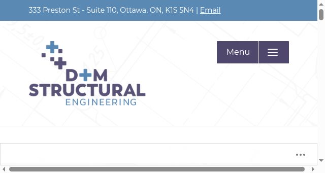Screenshot of dm-structural.ca