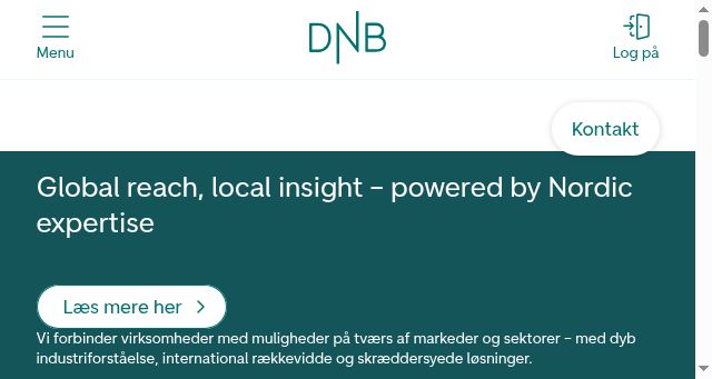 Screenshot of dnb.dk