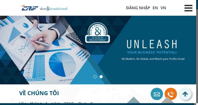 Screenshot of dnbvietnam.com