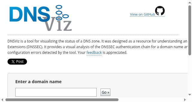Screenshot of dnsviz.net