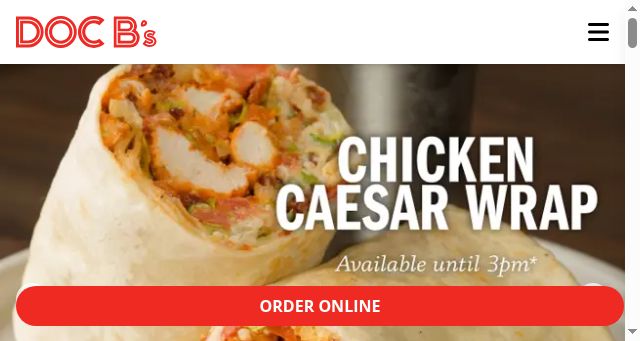 Screenshot of docbsrestaurant.com