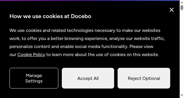 Screenshot of docebo.com