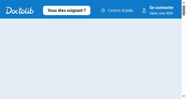 Screenshot of doctolib.fr