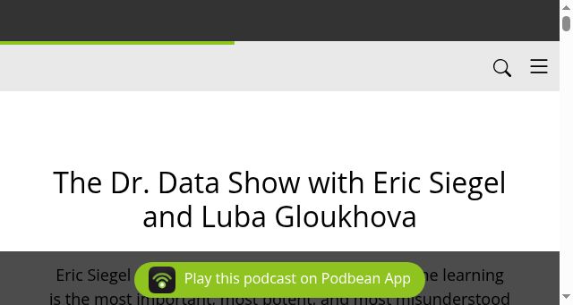 Screenshot of doctordatashow.com