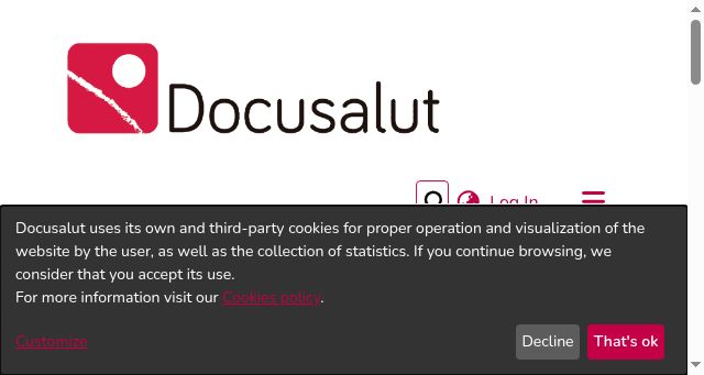 Screenshot of docusalut.com
