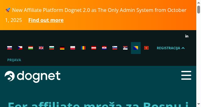 Screenshot of dognet.ba