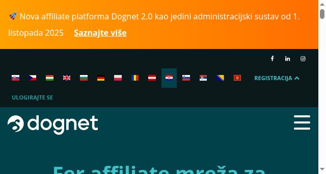 Screenshot of dognet.hr