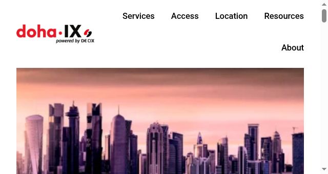 Screenshot of doha-ix.com