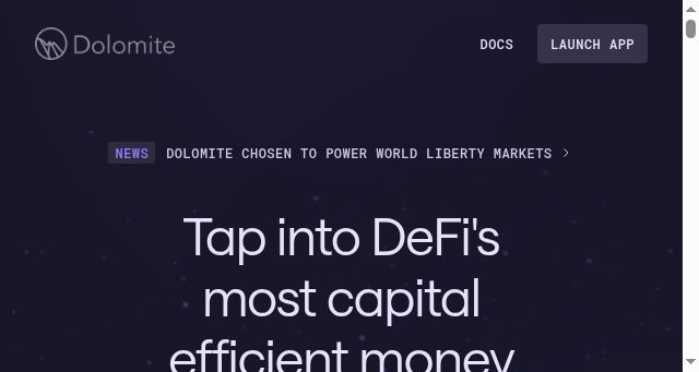 Screenshot of dolomite.io