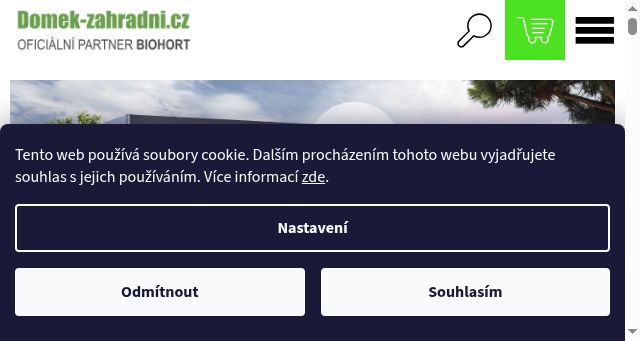 Screenshot of domek-zahradni.cz