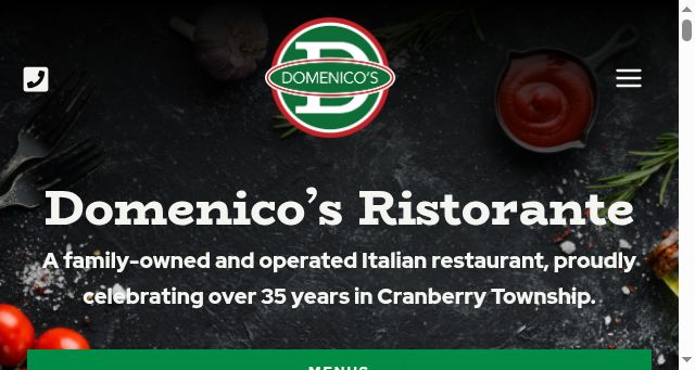 Screenshot of domenicoscranberry.com