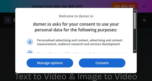 Screenshot of domer.io