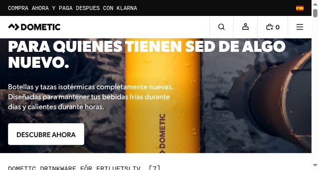 Screenshot of dometic.com