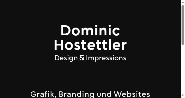 Screenshot of dominic-hostettler.ch